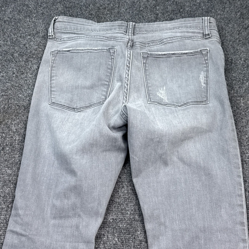 Banana Republic Skinny Fit Jeans Womens Sizeโ 28 / 6 Gray Distressed Stretch - Picture 8 of 16